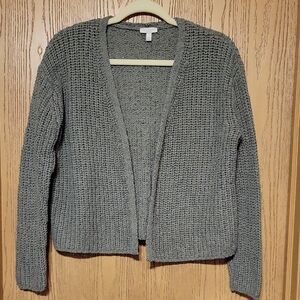 Talbots Olive Green Open-Front Cardigan Size M/P